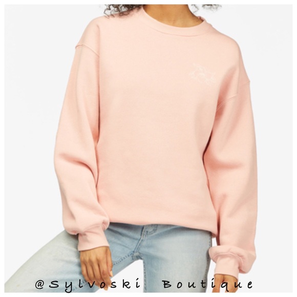 🔥Billabong Sunshine Dance Crew Neck Sweatshirt NWT - Picture 2 of 6